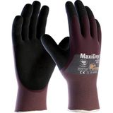 Atg Maxidry® 56-425 Süper Ince Yağ ve Sıvı Geçirmez Iş Eldiveni - 3/4 Kaplamalı - Bordo - 8