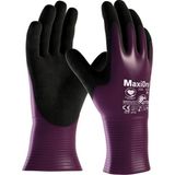 Atg Maxidry® 56-426 Süper Ince Yağ ve Sıvı Geçirmez Kimyasal Dayanımlı Iş Eldiveni - Tam Kaplamalı - Bordo - 8