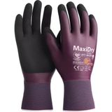 Atg Maxidry® Elite 64-227 With Ad-Apt® Süper Ince Yağ ve Sıvı Geçirmez Iş Eldiveni - Avuç İçi Kaplamalı - Bordo - 10
