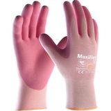 Atg Maxiflex® Active™ 34-814 Aloe Vera ve E Vitaminli Iş Eldiveni - Avuç İçi Kaplamalı - Pembe - 6