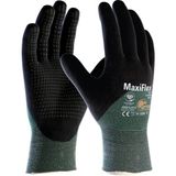 Atg Maxiflex® Cut™ 34-8453 Kesilme Dirençli Dotlu En Ince Iş Eldiveni - 3/4 Kaplı - Yeşil - 10