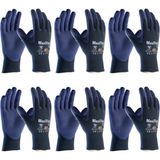 Atg Maxiflex® Elite™ 34-244 Avuç Kaplamalı Eldiven X-Large No:10 6 Çift - XL - Sarı