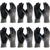 Atg Maxifoam® 34-900 Iş Eldiveni Medium No:8 6 Çift - Siyah