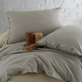 Athena Pamuklu Yıkamalı Yastık Kılıfı 2*50*70 - Zeytin Yeşili