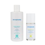 ATHENIAS Bergamot ve Narenciye Duş Jeli ve Roll-On Deodorant Seti, 250ml + 50ml