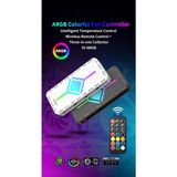 Atheron 9+9 Port Pwm Argb Fan Kontrolcü | 5V 3 Pin Senkron | 4 Pin Pwm | Kablosuz Kumandalı | Manyetik Fan Hub | Beyaz - Siyah