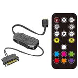 Atheron Mini Argb Led Kontrolcü 5v 3 Pin Rgb Kontrol Cihazı Sata Güç Kumandalı Bilgisayar Fan Ve Led Kontrolcü Argb Hub