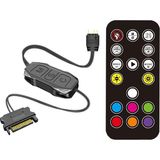 Atheron Mini Argb LED Kontrolcü | 5V 3 Pin Rgb Kontrol Cihazı | Sata Güç | Kumandalı | Bilgisayar Fan ve LED Kontrolcü - Uzaktan Kumandalı