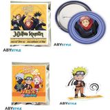 Athica Books Jujutsu Kaısen – Sürpriz Paket – Rozet + Naruto Shıppuden Sürpriz Paket Akrilik Mini Figür 2'li Set (1'er Adet Gönderilir)