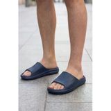 Athletic Comfort-Soft Serisi - Lacivert Anatomik Tabanlı, Ultra Hafif Ve Esnek Erkek Plaj, Havuz, Ev, Banyo Ve Günlük Kullanım Terliği: Yüksek Yastıklamalı Kaymaz Taban Tasarımı Terlik