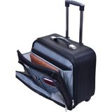 Athletic Kabin Boy Laptop Bölmeli Çok Cepli Çanta Valiz 44x34x14 cm Pamuk Polyester Malzeme - 00-Siyah
