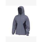 Athletics Sweat Jacket Erkek Kapüşonlu Fermuarlı Sweatshirt Gri / Lacivert