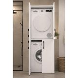 Atik No.2 Dört Kapaklı Çamaşır Ve Kurutma Makinesi Dolabı Çok Amaçlı Banyo Düzenleyici