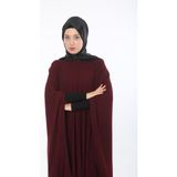 Atika Moda Tesettür Elbise - 40 - 44 - Bordo
