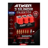 ATİKER Sıralı Sistem Enjektör 3'lü (3 Silindir)