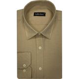 Atilla Özer Uzun Kol Slim Fit Erkek GÖMLEK-6850 - 2XL - Krem