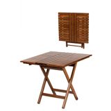 Atina 70x70 Katlanır Ahşap Bahçe Balkon Masası