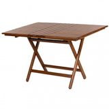 Atina Ahsap Bahce Balkon Takimi: 70X120 Masa + 4 Minderli Sandalye Katlanir Set