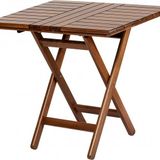 Atina Balkon Masası 60x80 -Ahşap Bahçe Masası - Katlanır Portatif Masa