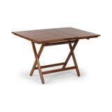 Atina Katlanır Masa 70x120 - Dış Mekan Ahşap Bahçe, Balkon Masası Ceviz