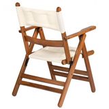 Atina Minderli Katlanir Ahsap Bahce Balkon Takimi - 80X80 Masa + 2 Sandalye Set