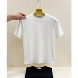 Atk Giyim Erkek Oval Kesim Geniş Açık Yaka Tişört - Etek Ucu Kavisli Casual T-Shirt - Beyaz - 2XL