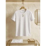 atk Giyim Erkek Özel Dokulu Ciddi Kumaş Tişört - Kendinden Desenli Premium T-Shirt Lacivert Beyaz Siyah Mint Yeşili Mavi - 2XL