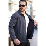 Atk Giyim Erkek Su Geçirmez Ekstra Hafif Kanvas Mevsimlik Mont erkek Kanvas Ceket Su Geçirmez Ince Mont Ekstra Hafif Yapı - Antrasit