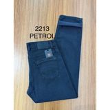 Atk Giyim mr. Black Premium Erkek Denim Pantolon Rahat Kesim Regular Fit erkek Rahat Paça Jean Pantolon Regular Kalıp Esnek Kumaş - Lacivert - Açık Petrol - 40