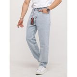 Atk Giyim Sokak Modası Comfort Fit Erkek Jean Pantolon | Yüksek Bel Rahat Kalıp Denim Koleksiyonu - Buz - Beyaz - 34