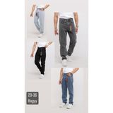 Atk Giyim Sokak Modası Comfort Fit Erkek Jean Pantolon | Yüksek Bel Rahat Kalıp Denim Koleksiyonu - Siyah Gri Gümüş - 31