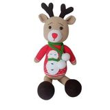 Atkılı Yılbaşı Geyiği Amigurumi Organik Oyuncak