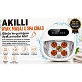 Atl Atlantis Akıllı Ayak Masaj Aleti Spa Cihazı Akıllı Uzaktan Kumandalı Katlanabilir Titreşimli Ayak Duşu Ayak Yıkama Ayaka Masajı Otomatik Masajlı Katlanabilir Ayak Banyosu - Beyaz