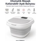 Atl Atlantis Akıllı Ayak Masaj Aleti Spa Cihazı Akıllı Uzaktan Kumandalı Katlanabilir Titreşimli Ayak Duşu Ayak Yıkama Ayaka Masajı Otomatik Masajlı Katlanabilir Ayak Banyosu - Çok Renkli