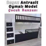 Atlantik Beyaz Model Çocuk Ranzası