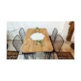 Atlantik Çam Desen Oval 70X110 Mutfak Masası Masa Mutfak Masa Yeni Model Sadece Masa - Kahverengi - 70 x 110