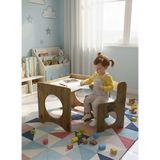 Atlantik Mobilya Montessori Çocuk Oyun & Aktivite ve Çalışma Masa ve Sandalyesi - Atlantik Çam