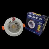 Atlantis 6 Watt 6W Cob Led Spot Beyaz Kasa Yuvarlak Beyaz Işık