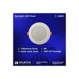 Atlantis 8 Watt Sıva Altı Slim Led Panel Armatür Spot Beyaz Gövde, 4000K