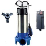 Atlantis Blu Bckl 14-1.5m 2 Hp 220V Açık Tip Döküm Vortex Fanlı Üç Kanatlı Bıçaklı Flatörlü Parçalayıcı Bıçaklı Foseptik Pompası