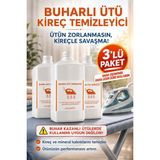 Atlantis Makine Kimya Temizlik Buharlı Ütü Temizleyici | Kireç Çözücü | 3x1 Litre