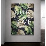 Atlantis Tablo Kbr286 Think Less Love More Kanvas Tablo, 60x85 cm