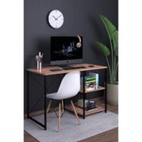 Atlas 120 cm Raflı Çalışma Masası Bilgisayar Masası Ofis Ders Masası - Atlantik Çam