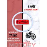 Atlas 17 İnc Beyaz Lastik Yanağı Takımı 2 Lastik İçin