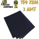 Atlas 188 Su Zımparası 150 Kum - 3 Adet