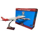 Atlas Atlasjet Maket Uçak Atlasjet Lisanslı - A321 200 Model Metal Uçak 34 cm - Beyaz