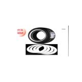 Atlas Beyaz Lastik Yanağı 4 Lü Set 14 İnç