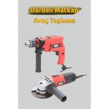 Atlas Elektrikli Ikili Darbeli Matkap ve Avuç Taşlama Seti