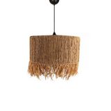 Atlas Handmade Hasır Avize – Bambu Doğal Tasarım, 25 x 90 cm Boyut, 81–90 cm Yükseklik, E27 Uyumlu Tek Başlıklı Aydınlatma, A Enerji Sınıfı, Modern Salon & Oturma Odası Avizesi – CE Sertifikalı Yerli