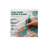atlas hobi Taşlı Pano İşleme Kalemi Seti 7 Parça - Değiştirilebilir Uçlu Elmas Mozaik Kalemi + Bant